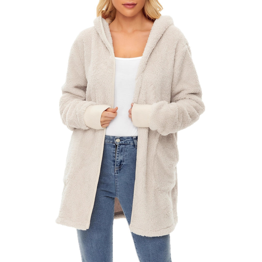 Damen weicher Fleece-Mantels EB