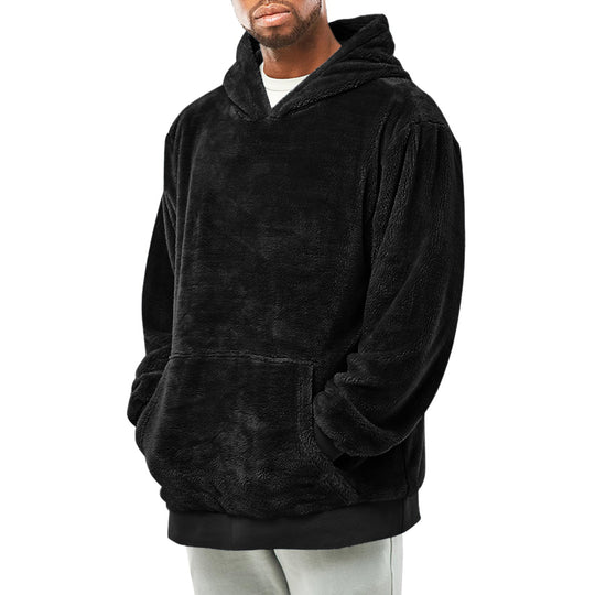 Herren kuscheliger Fleece-Hoodie EB