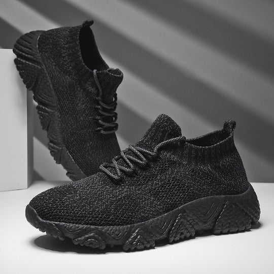 Damen Atmungsaktive Sneakers mit elastischem Obermaterial und rutschfester Sohle EB