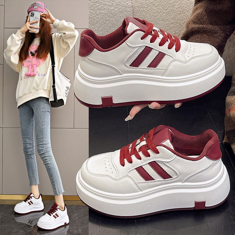 Damen Plattform Sneakers mit verstärkter Dämpfung und sportlichem Design EB