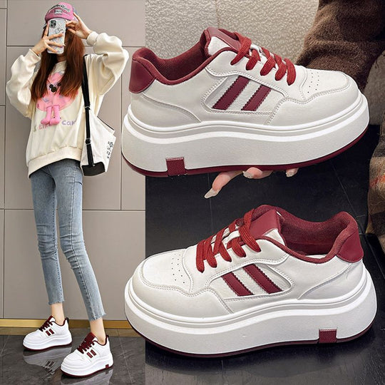 Damen Plattform Sneakers mit verstärkter Dämpfung und sportlichem Design EB