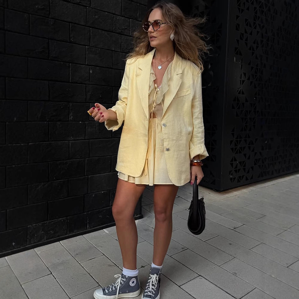Damen Blazer mit lässigem Schnitt EB
