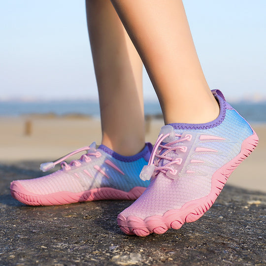 Damen Aqua-Freizeitschuhe mit elastischem Schnürsystem und rutschfester Sohle EB