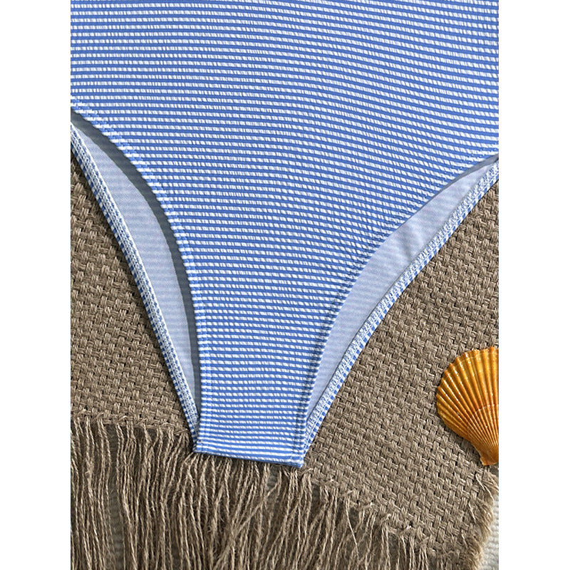 Damen Einteiler Badeanzug mit raffiniertem Rüschen-Design EB