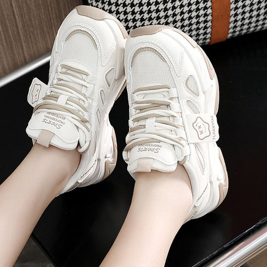 Damen sportliche Sneakers mit atmungsaktivem Obermaterial und dämpfender Sohle EB