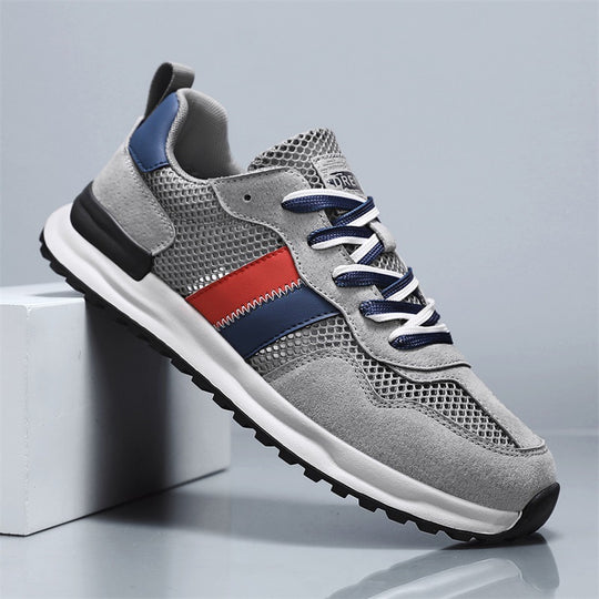 Damen Sportliche Sneakers mit atmungsaktivem Mesh-Obermaterial und stabiler Gummisohle EB