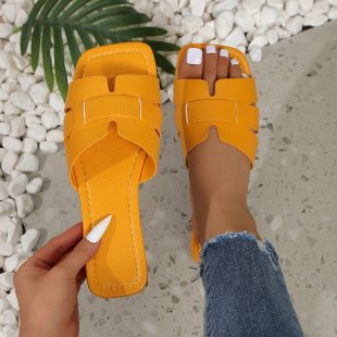 Damen Bequeme Slide-Sandalen mit trendigem Querriemen EB