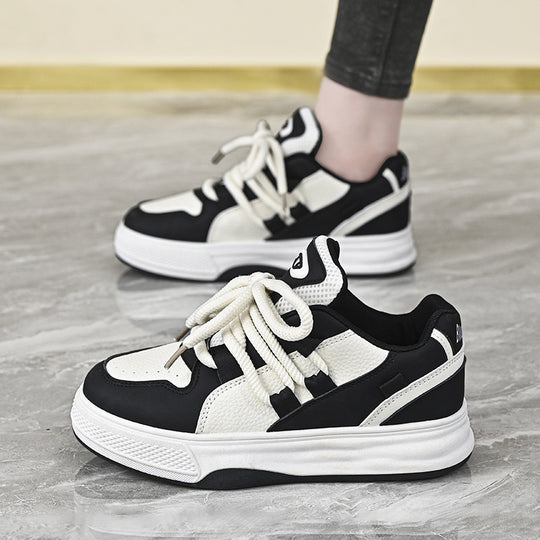 Damen Sportliche Sneakers mit dicker Laufsohle und atmungsaktivem Obermaterial EB