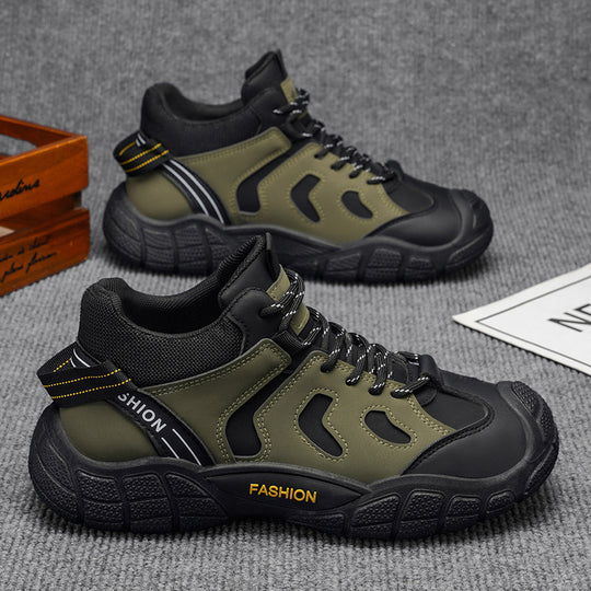 Damen Sportliche High-Top Sneakers mit atmungsaktiven Mesh-Einsätzen und rutschfester Sohle EB