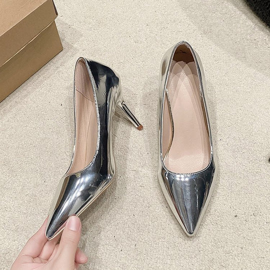 Damen elegante spitze High Heel Pumps EB