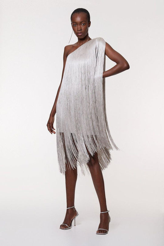 Damen Fransen-Kleid R&B