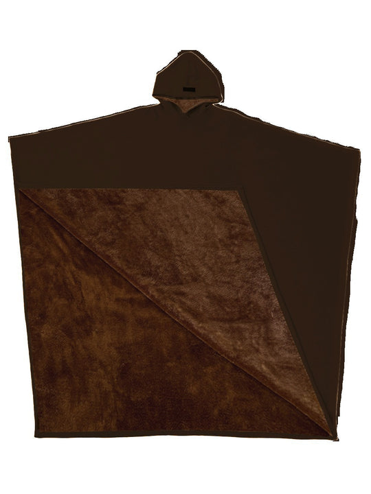 Unisex nan Kapuzen-Poncho Kuscheldecke mit weichem Futter und großzügigem Oversize-Schnitt EB