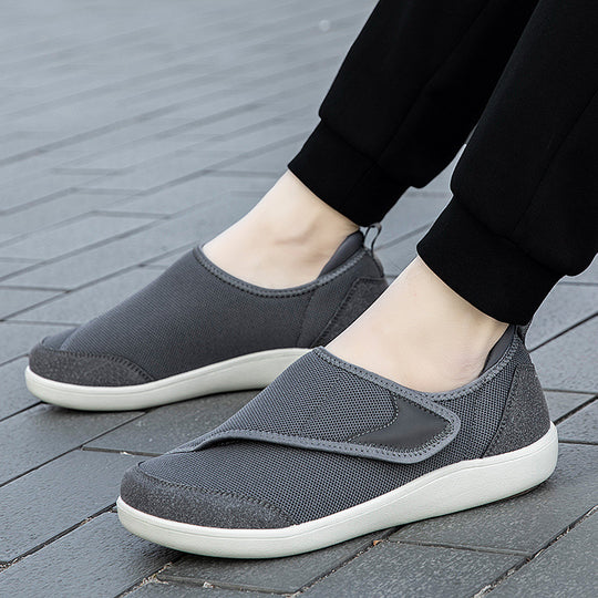 Damen nan einhändig verstellbarer Schlupf-Halbschuh mit Klettriemen, atmungsaktivem Mesh und stoßdämpfender EVA-Sohle EB