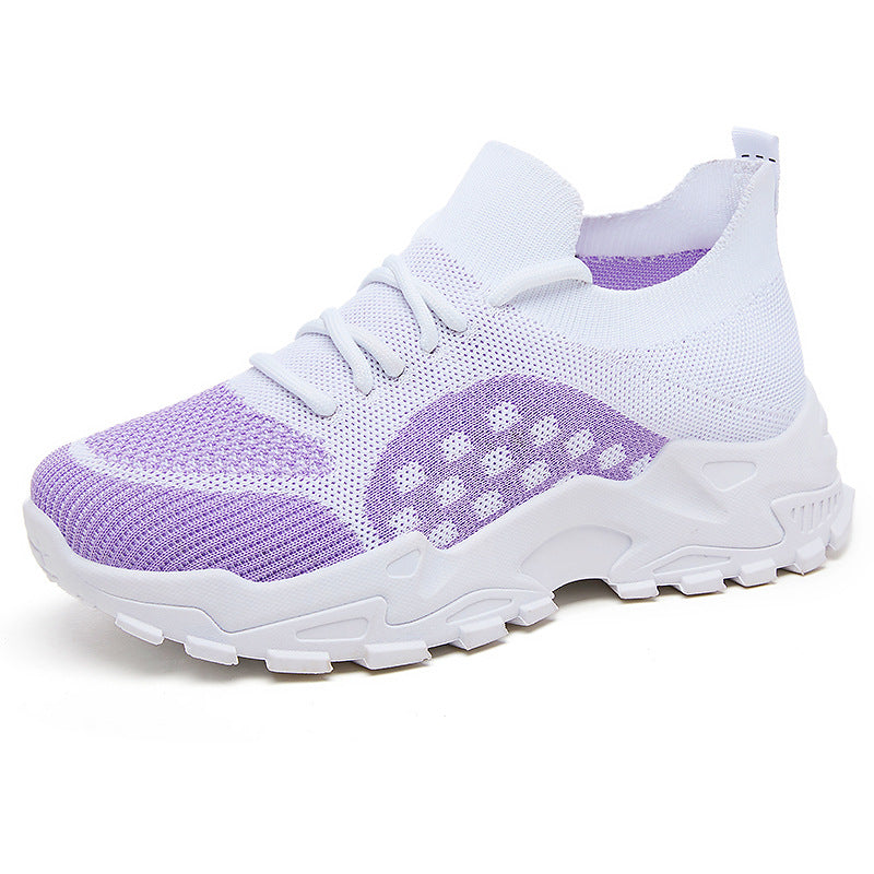 Damen Leichte und atmungsaktive Sneakers mit strukturiertem Obermaterial EB