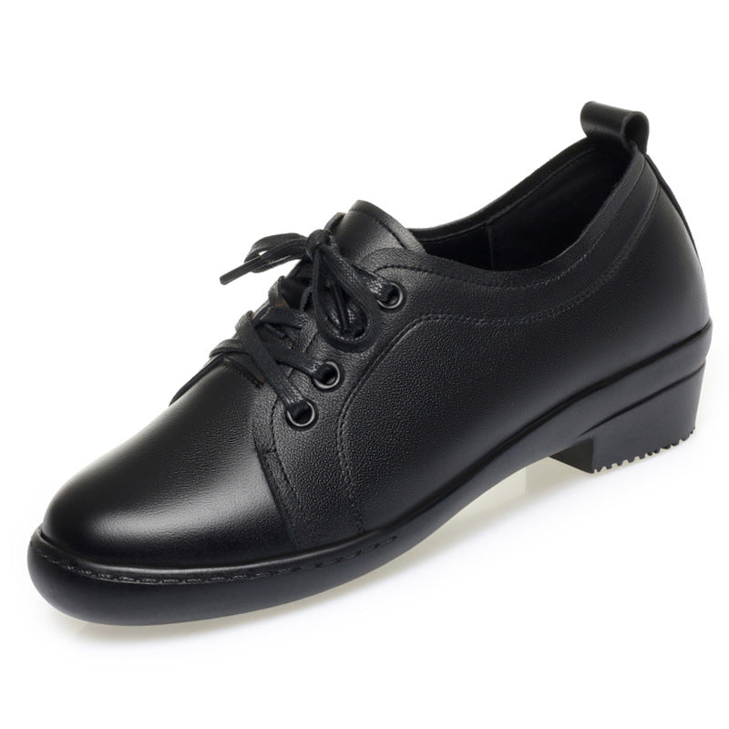 Damen Komfortable Schnürschuhe mit modischem Design und praktischem Blockabsatz EB