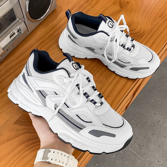 Damen Sportliche Laufschuhe mit atmungsaktiver Mesh-Oberfläche und dämpfender Sohle EB