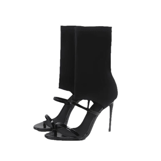 Damen Stiletto Schaftschuhe EB
