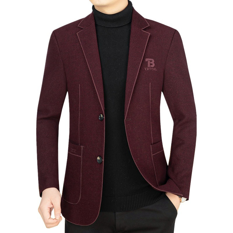 Herren Slim-Fit Sakko aus leichtem Mischgewebe mit Struktur EB