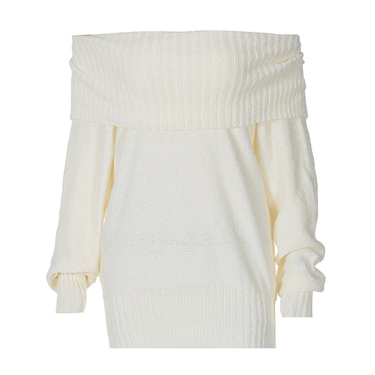 Damen Off-Shoulder Strickpullover EB