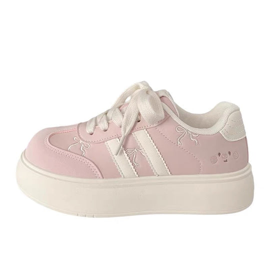 Damen Sportliche Sneakers mit dicker Sohle und trendigem Design EB