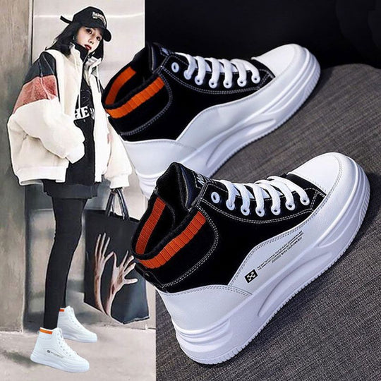 Damen Hochtop Sneakers mit innovativer Dämpfungstechnologie und modischen Akzenten EB