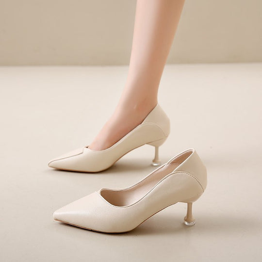Damen elegante Spitzen Pumps mit einzigartigem Absatz EB