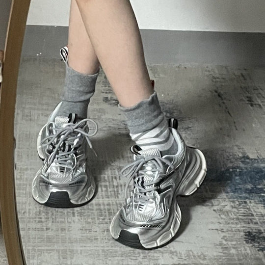 Damen Sportliche Chunky Sneakers mit atmungsaktiver Mesh-Oberfläche und komfortabler Dämpfung EB