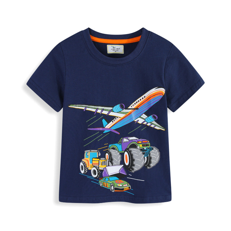 Jungen T-Shirt mit aufregendem Fahrzeug-Design EB