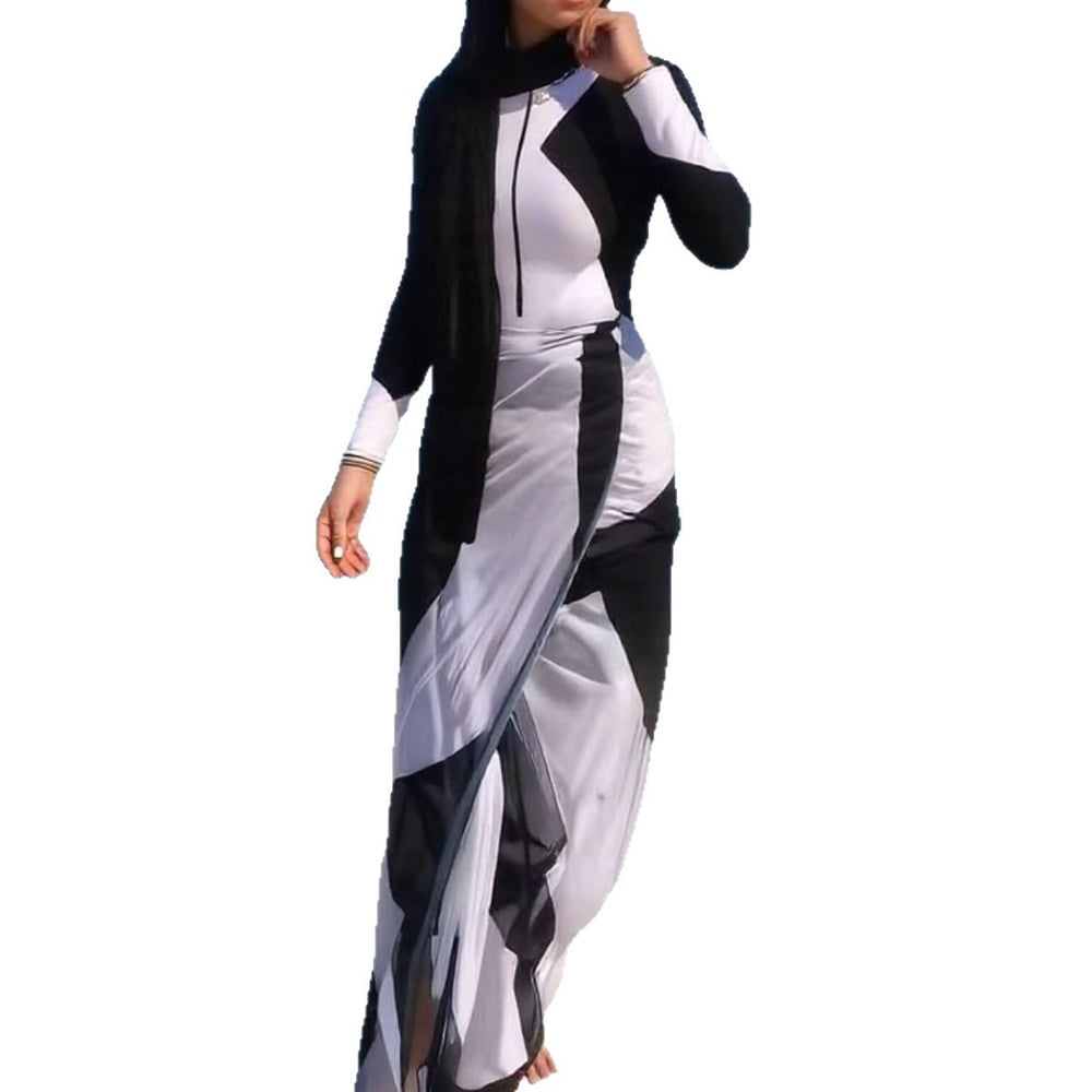 Damen modischer UV-Schutz-Schwimmanzug mit langen Ärmeln EB