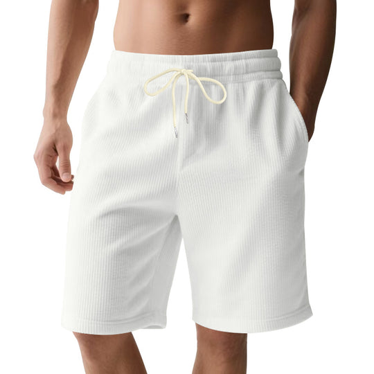 Herren nan knielange Bermudashorts mit elastischem Bund Kordelzug und Seitentaschen EB