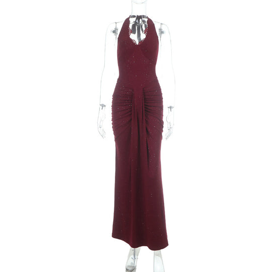 Damen figurbetontes Abendkleid mit raffinierten Rüschendetails EB