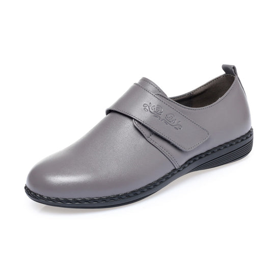 Damen Komfortable Schnürschuhe mit verstellbarem Klettverschluss und flexibel gepolstertem Fußbett EB