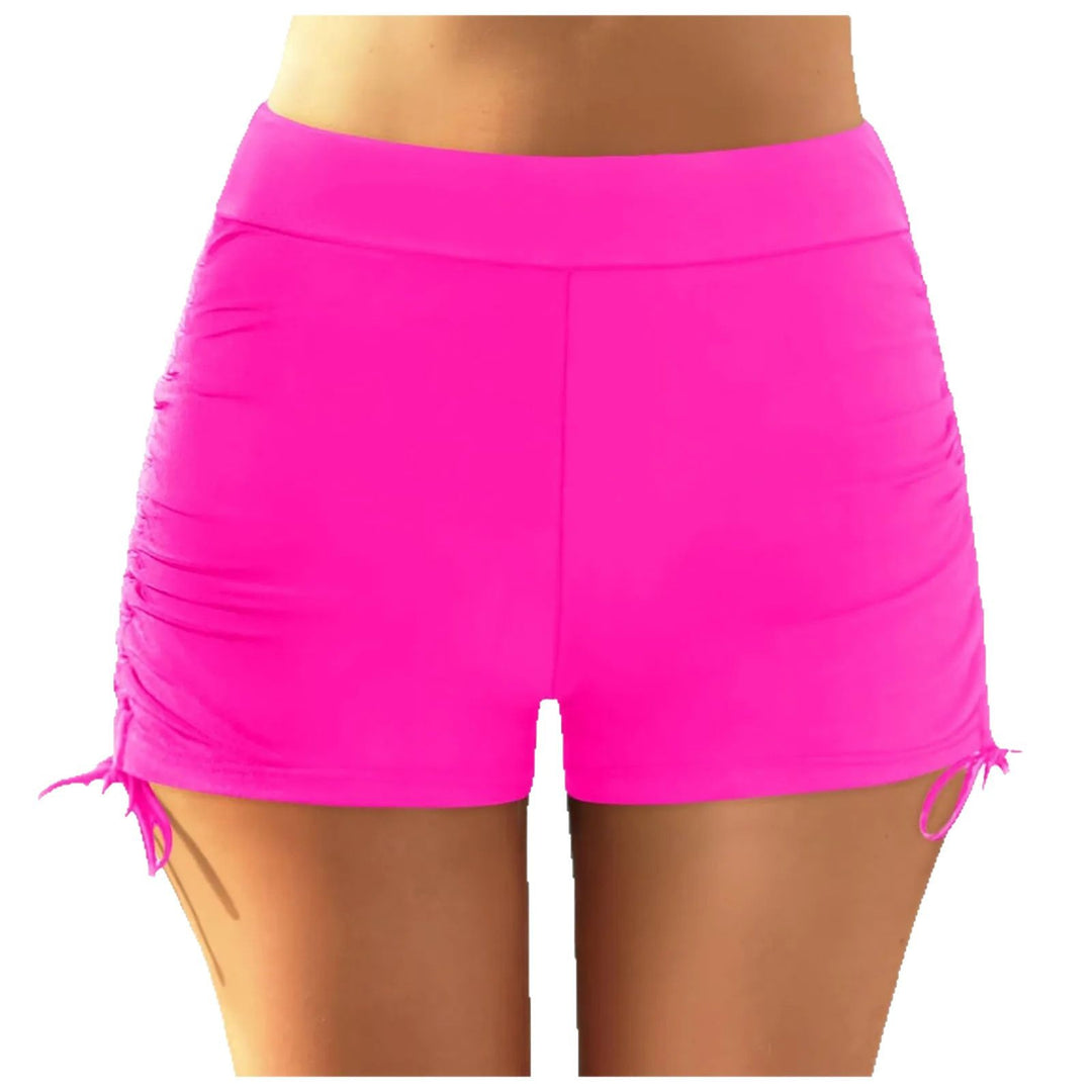 Damen sportliche Badeshorts mit verstellbarem Bund EB
