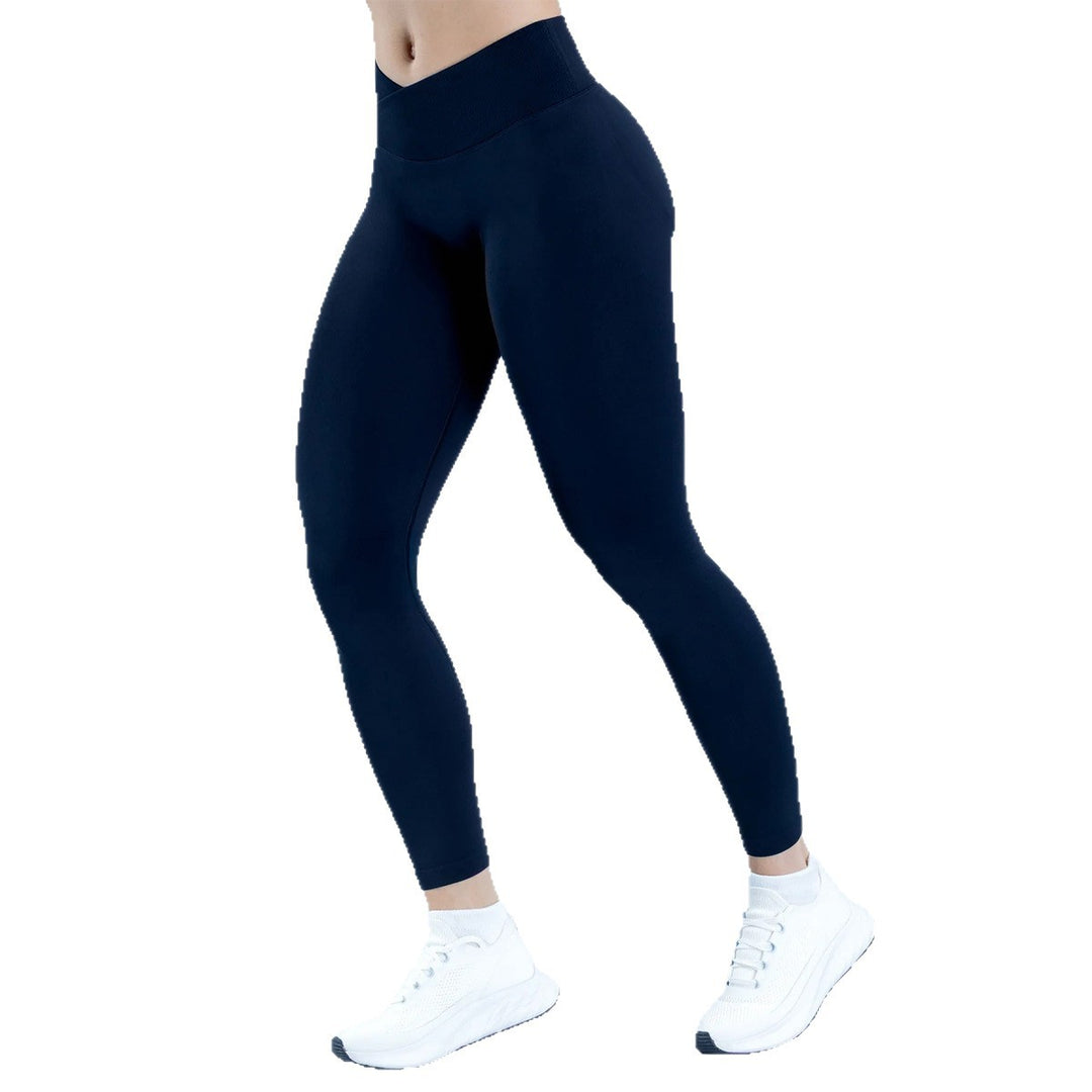 Damen High-Waist Sportleggings mit figurbetonter Passform und atmungsaktivem Material EB