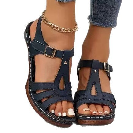 Damen Komfortable Riemchen Sandalen EB
