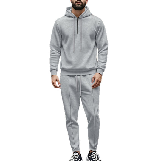 Herren Sportliches Jogginganzug mit strukturiertem Design EB