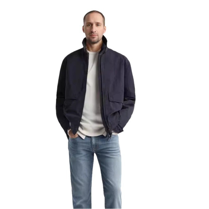 Herren lässige Jacke mit praktischen Taschen und modernem Schnitt EB