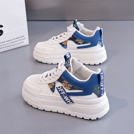 Damen modische Chunky Sneakers mit auffälligem Grafikdesign EB