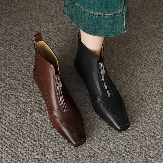 Damen Stiefeletten mit elegantem Reißverschluss und komfortablem Design EB