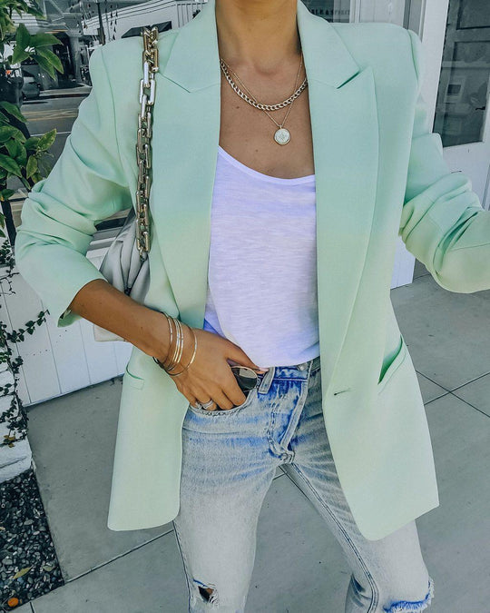Damen Eleganter Blazer mit strukturiertem Schnitt EB