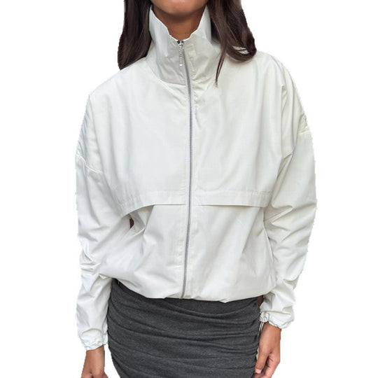 Damen Sportliche Übergangsjacke mit hohem Kragen und weitem Schnitt EB