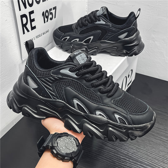 Damen Sportliche Chunky Sneakers mit atmungsaktiver Oberflächenstruktur EB
