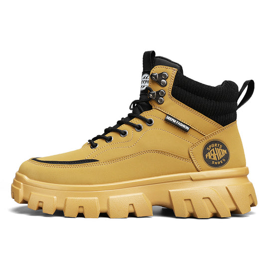Damen Hohe Freizeitstiefel mit rutschfester Profilsohle und isolierendem Innenfutter EB