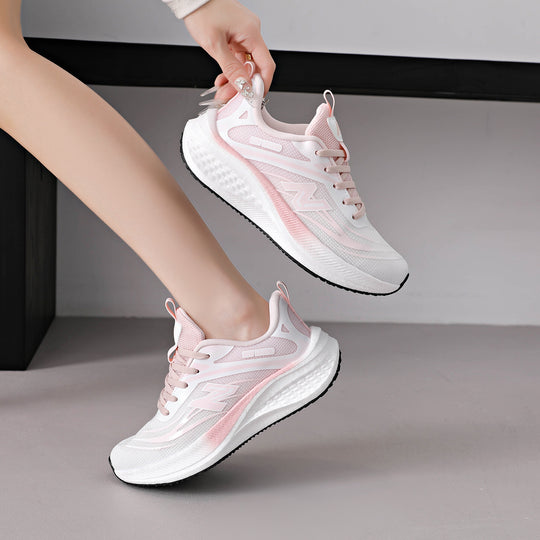 Damen Hochwertige Laufschuhe mit atmungsaktivem Mesh-Obermaterial und gepolsterter Sohle EB
