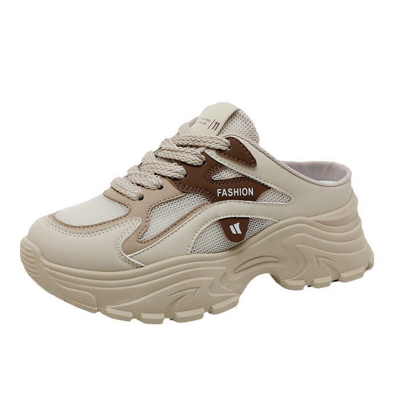 Damen modische Chunky Sneaker mit atmungsaktiver Mesh-Oberfläche und stabiler Dämpfung EB