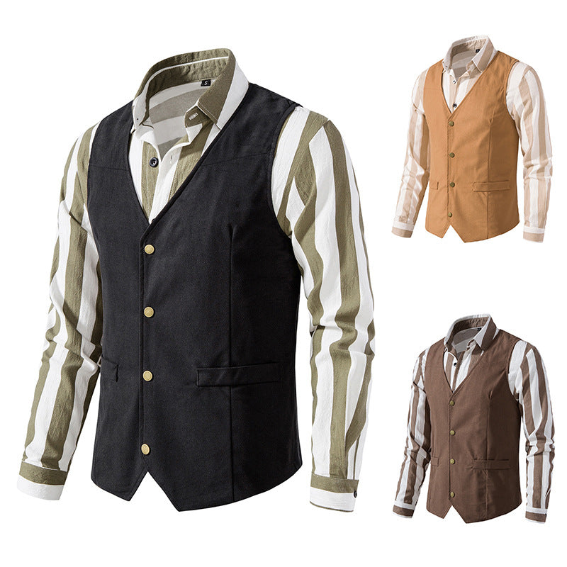 Herren Elegante Weste mit modernen Akzenten und strukturiertem Design EB