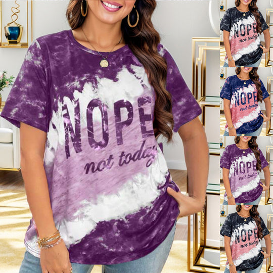 Damen lässiges T-Shirt mit grafischem Statement EB