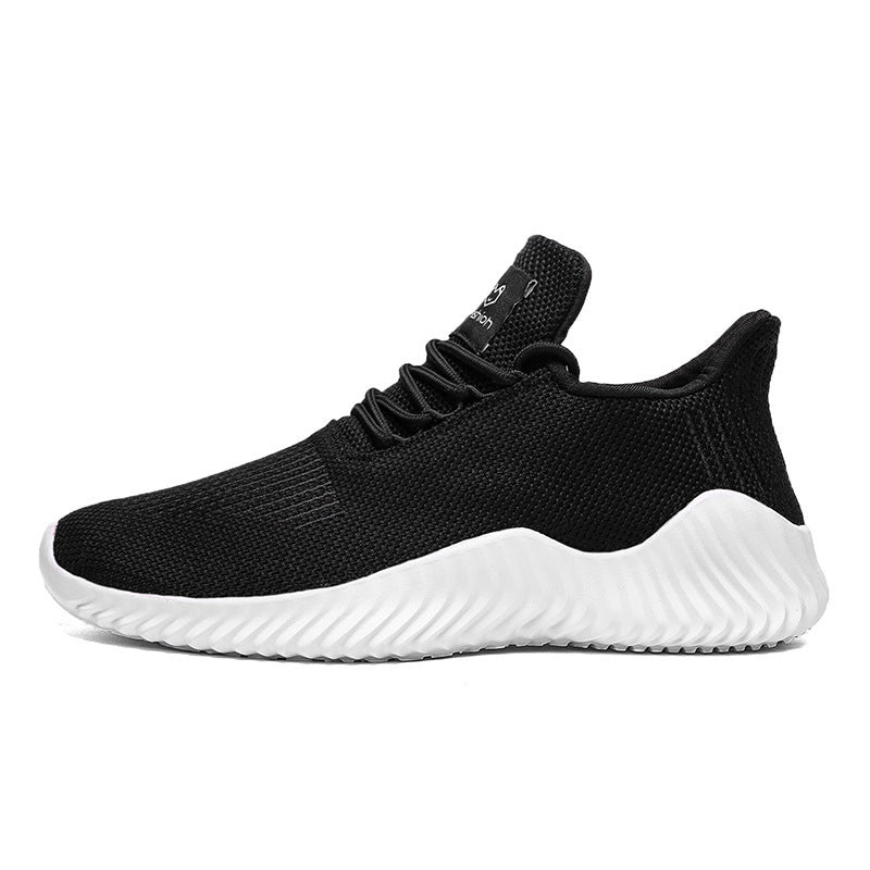 Damen Sneakers mit atmungsaktiver Strick-Oberfläche und flexibler Laufsohle EB