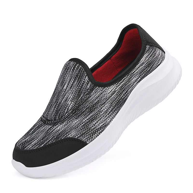 Damen nan eleganter Schlupfsneaker mit elastischen Zierbändern, atmungsaktiver Strickkonstruktion und gedämpfter Komfortlaufsohle EB