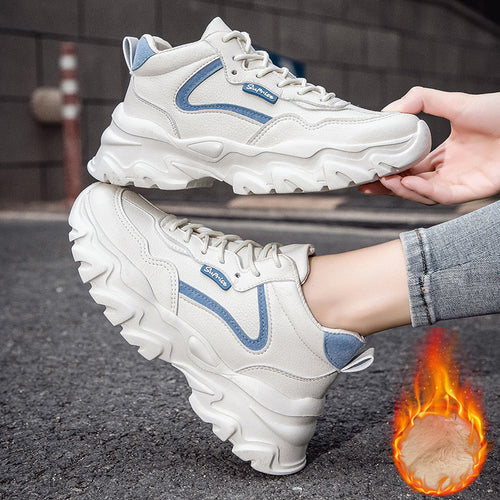 Damen Sportliche Chunky Sneaker mit praktischer Schnürung und dämpfender Sohle EB